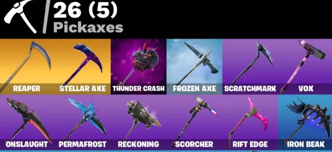 F1316 Galaxy, Blue Squire, Royale Knight, John Wick, Valor, 55 Skins, 26 Pickaxes, Rare Account (G)